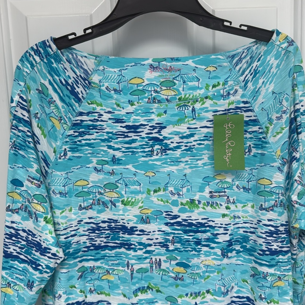 Lilly Pulitzer Blue Green Long Sleeve dress